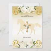 スペイン メキシコ 洗礼 ゴールド ガール チャラ 招待状 (裏面)