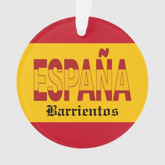 スペイン モノグラム - 裏面参照！ オーナメント (正面)