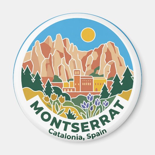 スペイン モンセラット マグネット (正面)