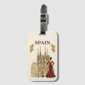 スペイン ラゲッジタグ (正面縦)