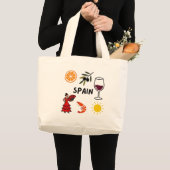スペイン ラージトートバッグ (正面(商品))