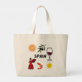 スペイン ラージトートバッグ (裏面)