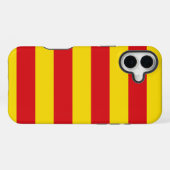 スペイン: ラ・セニェーラ カタルーニャ州の旗 iPhoneケース (裏面横)