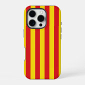スペイン: ラ・セニェーラ カタルーニャ州の旗 iPhoneケース (裏面)