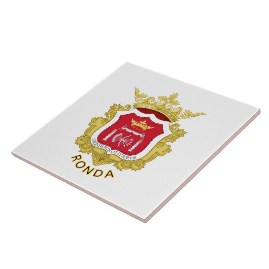 スペイン、ロンダの紋章 タイル (側面)