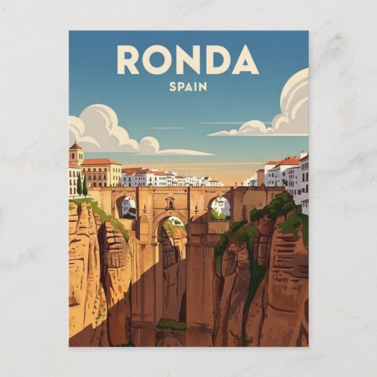 スペイン ロンダ 旅行 ポストカード (正面)