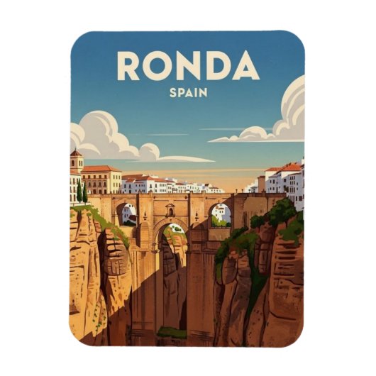 スペイン ロンダ 旅行 マグネット (縦)