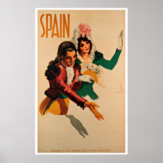 スペイン – ヴィンテージ旅行ポスター ポスター