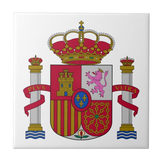 スペイン 国章 紋章 シンボル エンブレム 国旗 タイル (正面)
