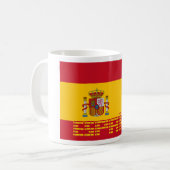 スペイン-旗/España - Bandera コーヒーマグカップ (正面左)