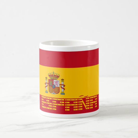 スペイン-旗/España - Bandera コーヒーマグカップ (中央)