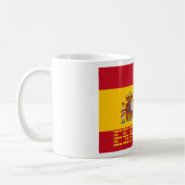 スペイン-旗/España - Bandera コーヒーマグカップ (左)
