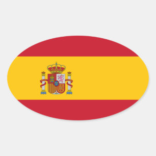 スペイン 楕円形シール
