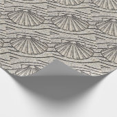 スペイン，舗装，エルカミーノのシェル ラッピングペーパー (角)