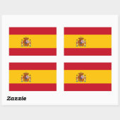 スペイン 長方形シール (シート)