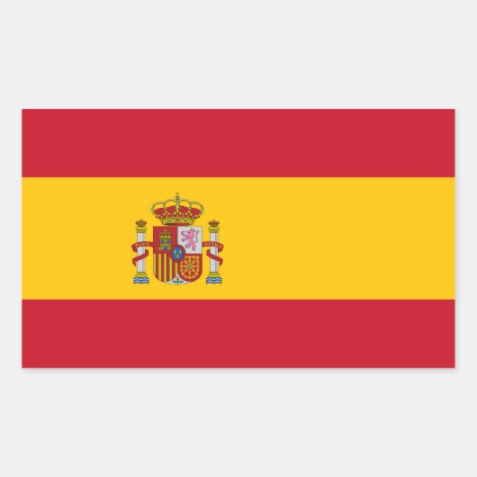 スペイン 長方形シール (正面)