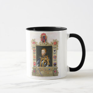スペイン(1527-98年)のフィリップII王のポートレートからの マグカップ