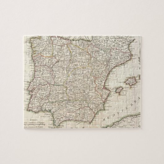 スペイン(1775年)のヴィンテージの地図 ジグソーパズル (横)