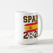 スペイン 2026 サッカー デザイン コーヒーマグカップ (正面右)