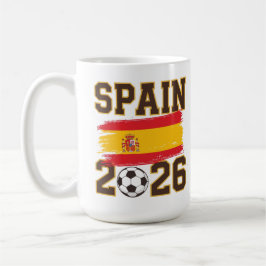 スペイン 2026 サッカー デザイン コーヒーマグカップ