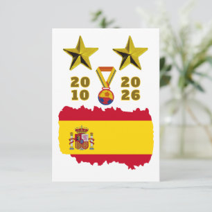 スペイン 2026 ワールドカップ 優勝 サポーター サンキューカード