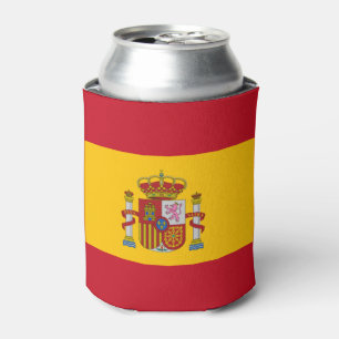 スペイン- Bandera deエスパーニャの旗 缶クーラー