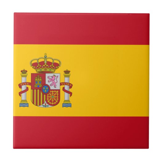 スペイン- Bandera de Espanaaの旗-スペインのな旗 タイル (正面)