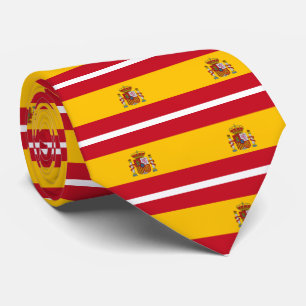 スペイン- Bandera de Espanaaの旗-スペインのな旗 ネクタイ