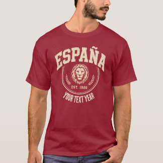 スペイン EST. 1920 ライオンクレスト ヴィンテージ アスレチック Tシャツ