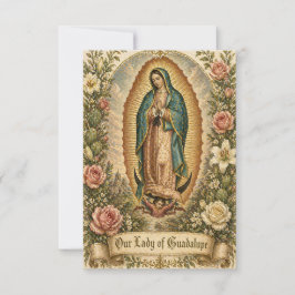 スペイン Guadalupe 遺族のための祈り メモリアル ホーリー 案内状
