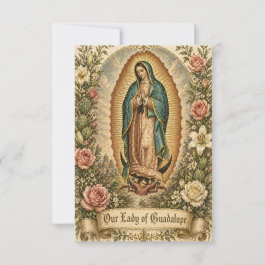 スペイン Guadalupe 遺族のための祈り メモリアル ホーリー 案内状 (正面)