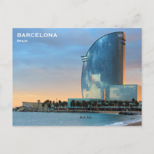 スペインBarcelona Vintage Travel Tourism Add Postcar ポストカード