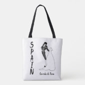 スペインCORRIDA de Toros (ブルファイティング) トートバッグ (裏面)