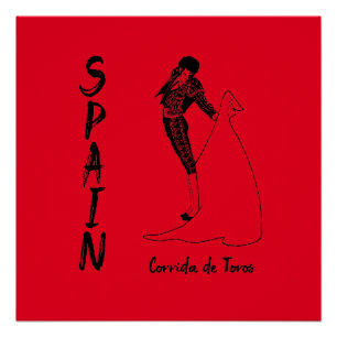 スペインCORRIDA de Toros (ブルファイティング) ポスター