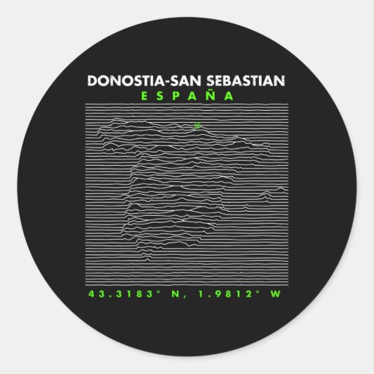 スペインDonostia-San Sebastian ラウンドシール (正面)
