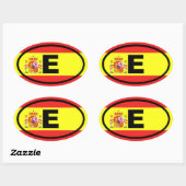 スペインEヨーロッパ 楕円形シール (シート)