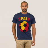 スペインFooty (暗い) Tシャツ (正面フル)