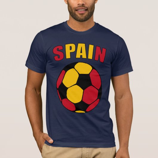 スペインFooty (暗い) Tシャツ (正面)