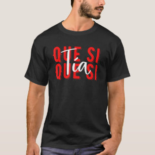 スペインQue Si Tiaガールスペインのおもしろいミームヤングピール Tシャツ
