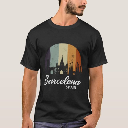 スペインSpainバルセロナ Tシャツ (正面)