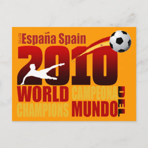 スペインWorld Champions 2010エスパーニャカンペオナデルムン ポストカード