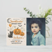 スペクタキュラーなハロウィンの誕生日招待状 招待状 (スタンド正面)