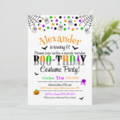 スペクタキュラーなハロウィンの誕生日招待状 招待状 (スタンド正面)