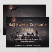 スペクタキュラーなハロウィンパーティーの招待状 招待状 (正面/裏面)