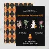 スペクタキュラーなハロウィンパーティー 招待状 (正面/裏面)
