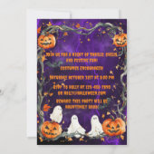 スペクタキュラーなハロウィンパーティー 招待状 (裏面)