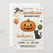 スペクタキュラーな誕生日パーティーの招待状 招待状 (正面/裏面)