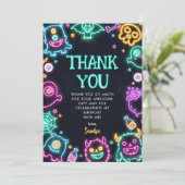 スペクタキュラー ネオン ハロウィン 誕生日 サンキューカード (スタンド正面)