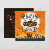 スペクタキュラー ハロウィン | パーティーの招待状 招待状 (正面/裏面)