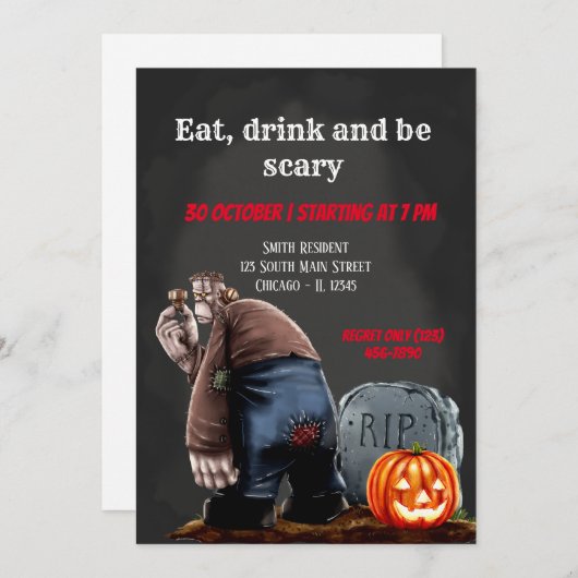 スペクタクルな夜 招待状 (正面/裏面)